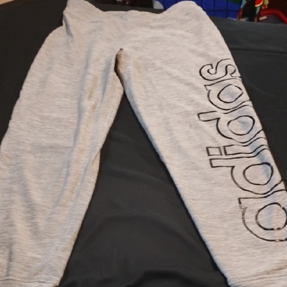 Adidas Girls Gray Sweatpants